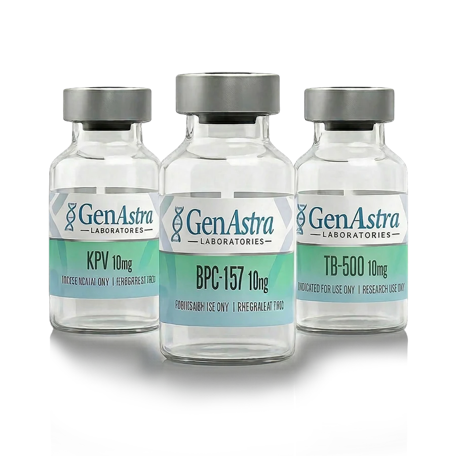 Three Okanagan Peptides research vials featured in the sponsored banner.