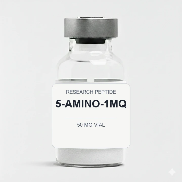5-Amino-1MQ (50 mg Vial) vial label